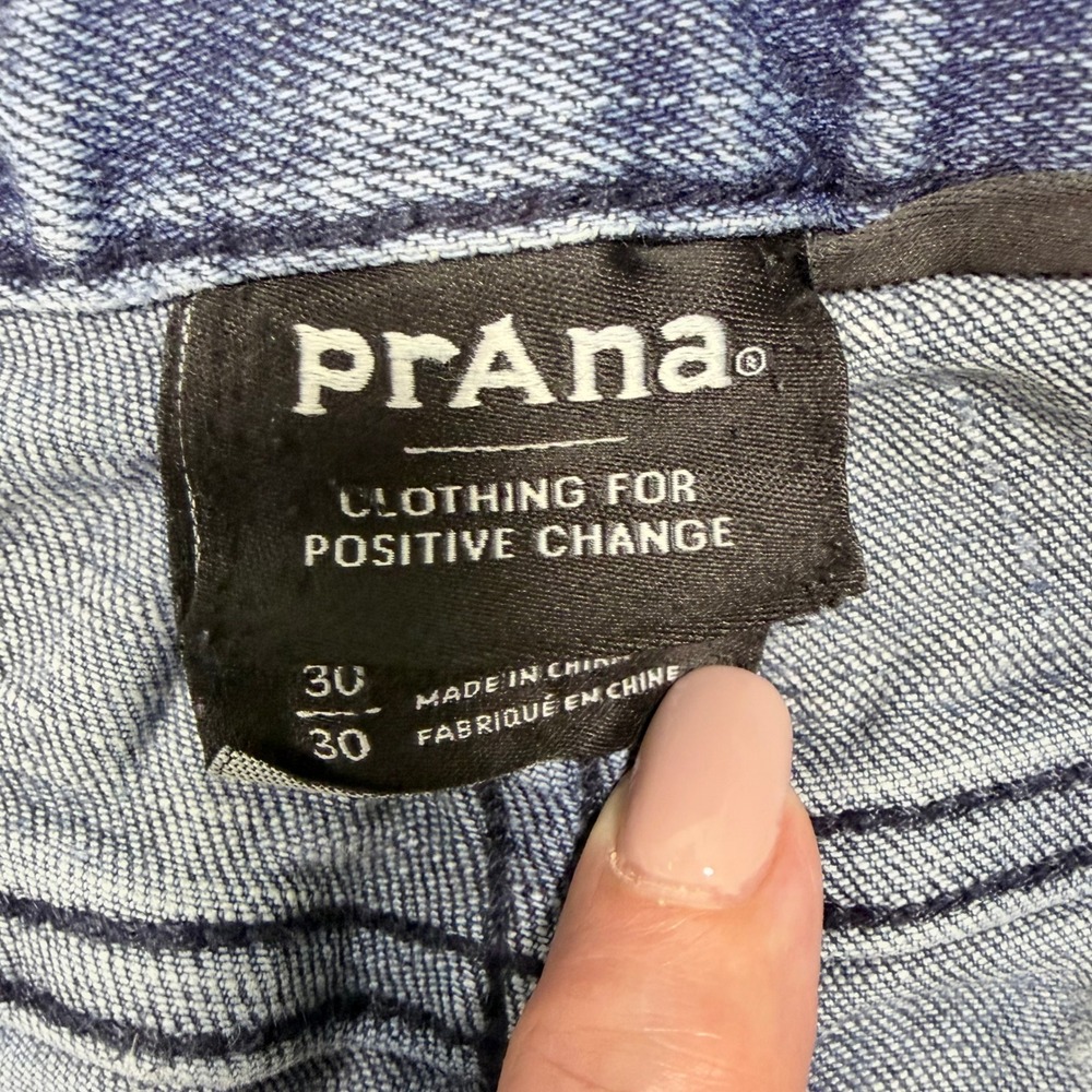 Gorpcore Prana Jeans Womens 30 Blue Denim Straight Leg Casual Cotton Blend - Picture 6 of 9